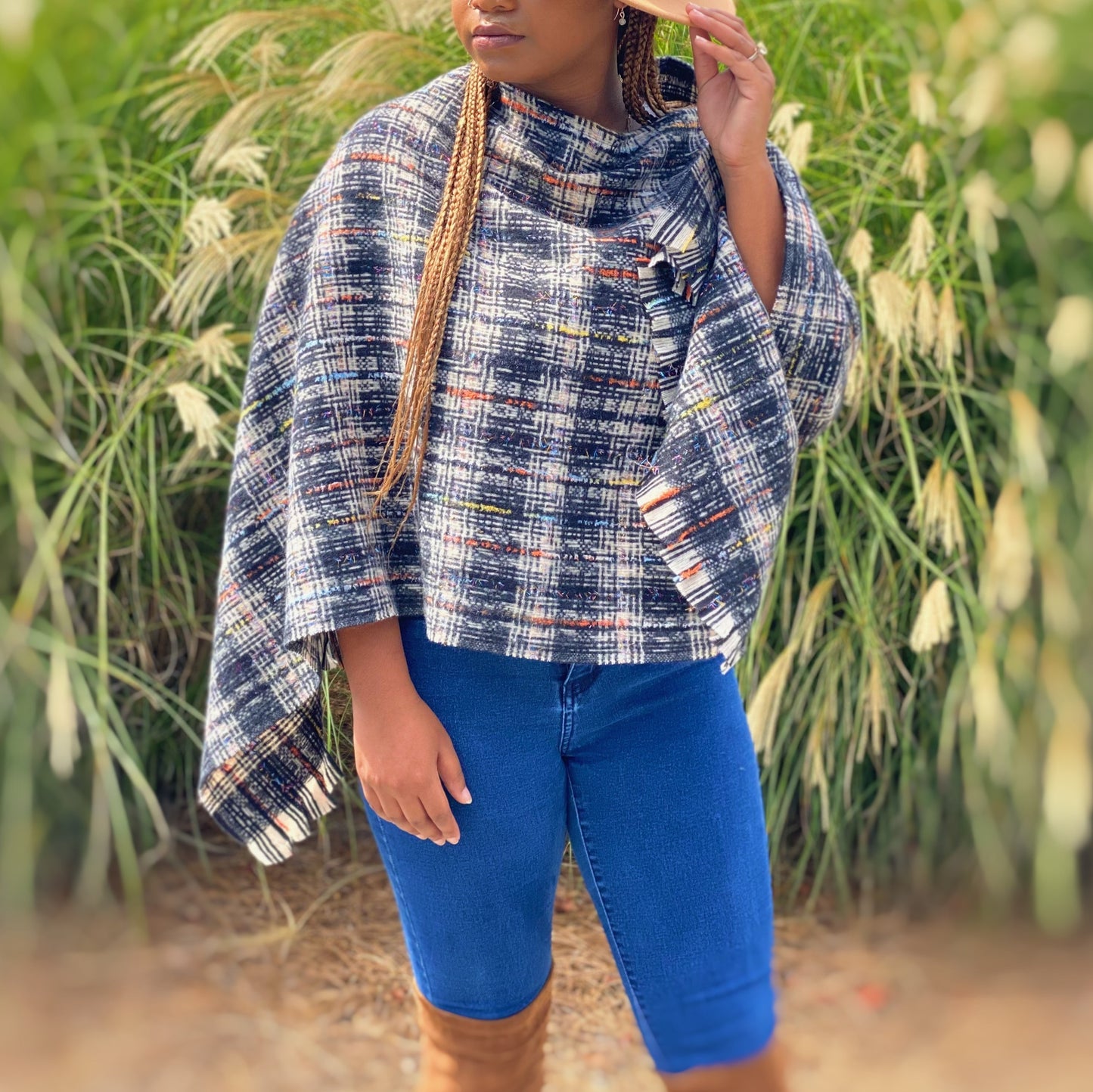 Sassy Tweed Luxe Poncho
