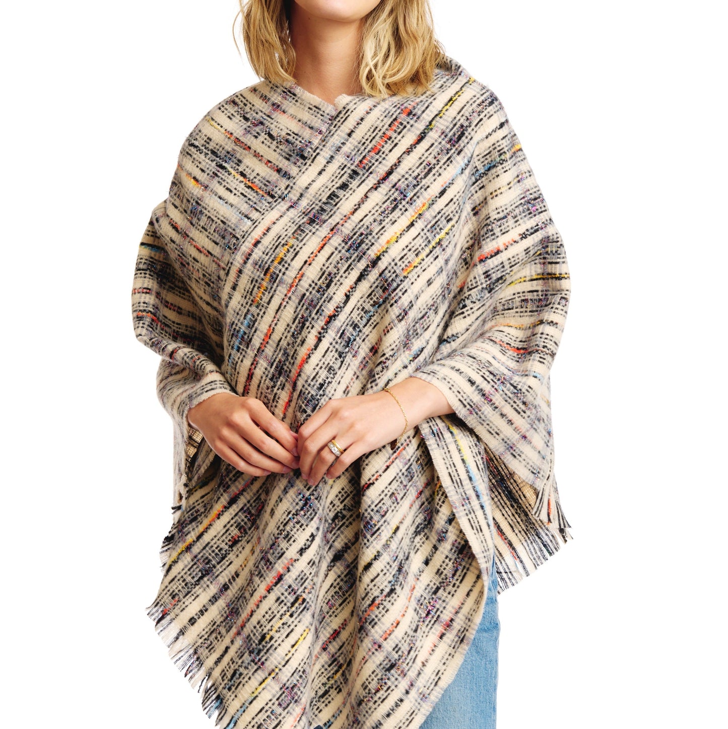 Sassy Tweed Luxe Poncho