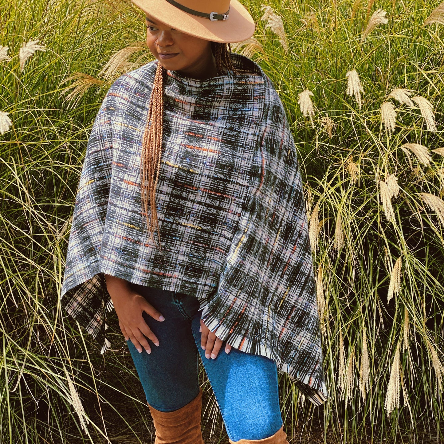 Sassy Tweed Luxe Poncho